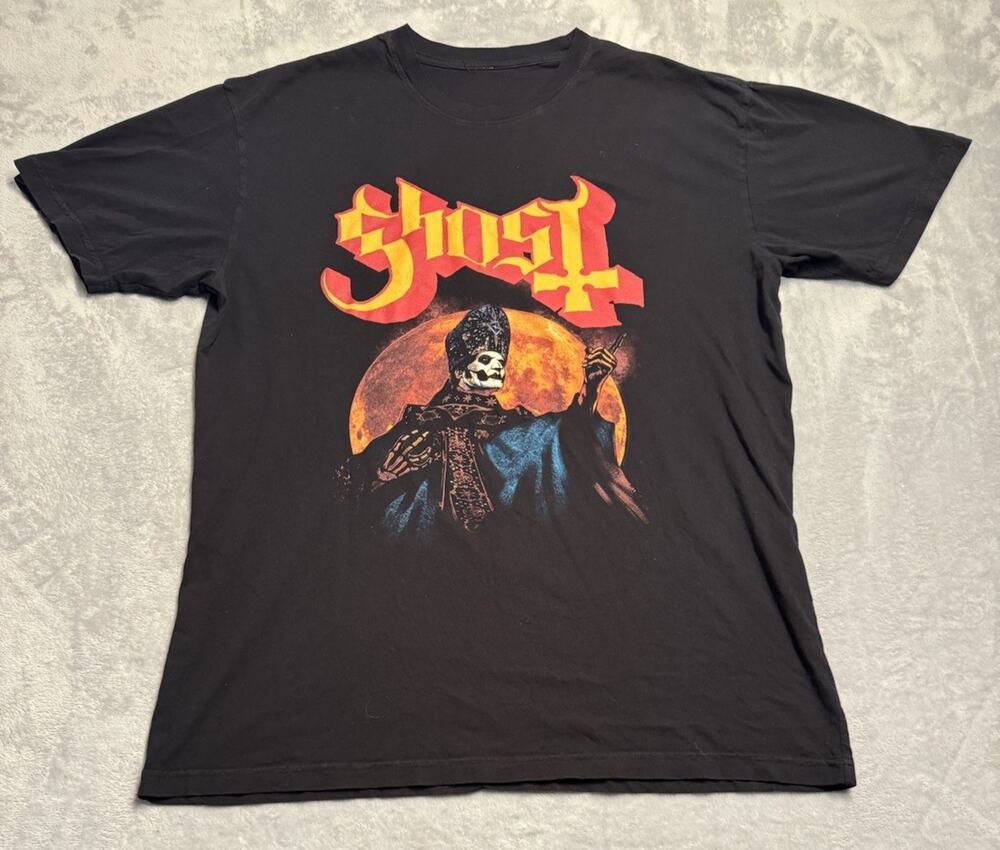 2XL Ghost Shirt 2022 Tour Rock Metal Band Music Merch Pre Impera USA Black Papa
